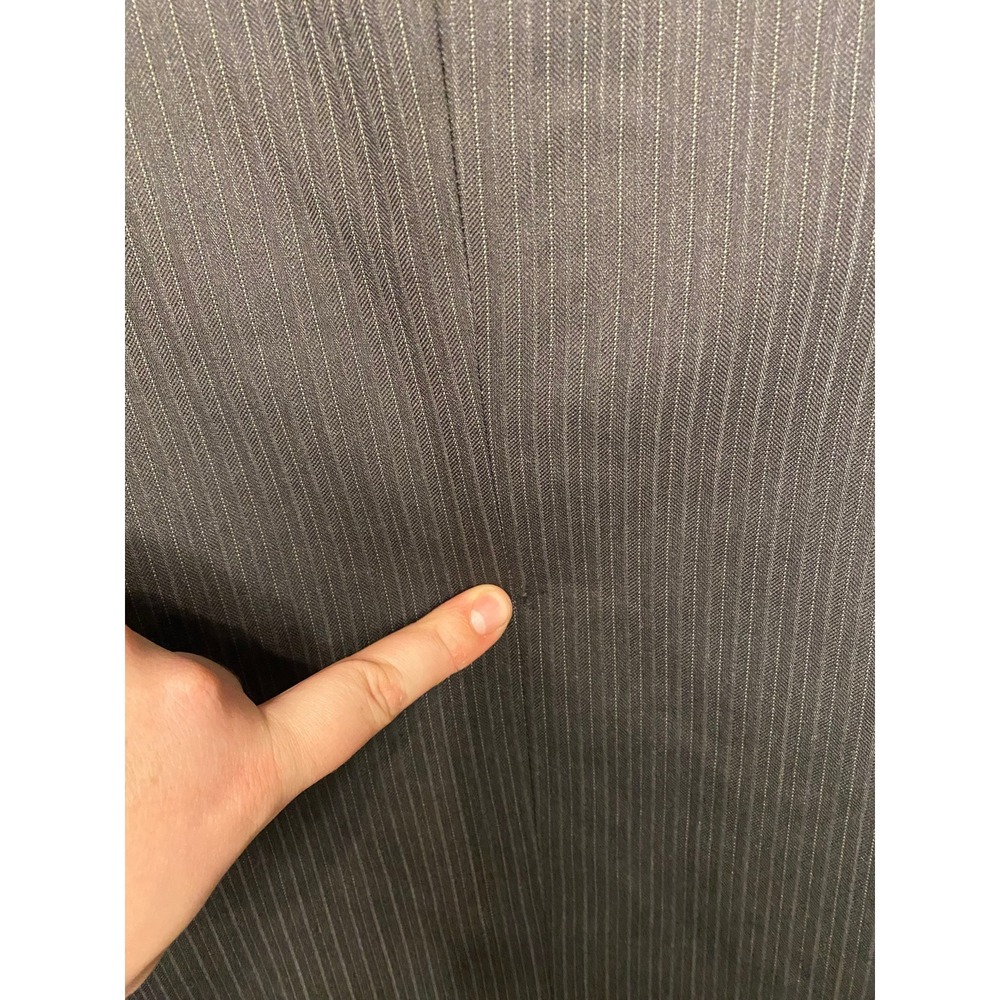 Giorgio Armani Pinstripe Wool Silk Blazer Sport Coat Jacket Made in Italy 40R - Picture 7 of 7